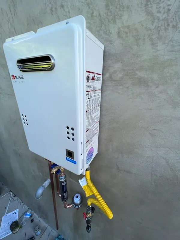Tankless water heater installation for Mason Woods homes